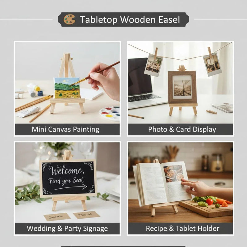 Mini Wooden Display Easel - 7 Inch (9x16cm)