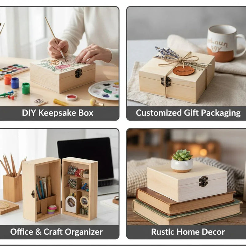 Wooden Box Square 6X6Inch