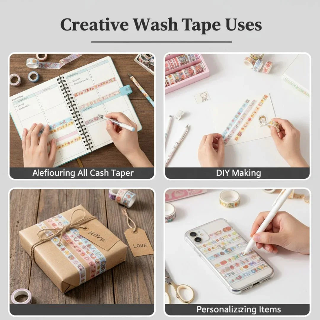 Kawaii decorative paper tape | contain 10 unit Tape roles |