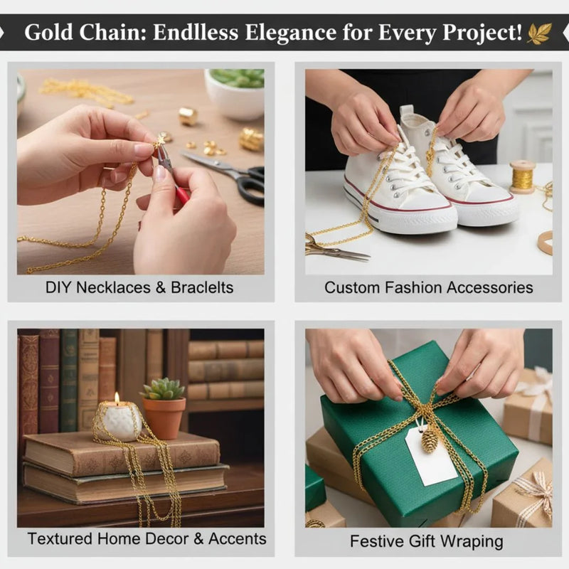 Chain R 1.5Mtr Gold 0.7Mm      Code  Cr0715G