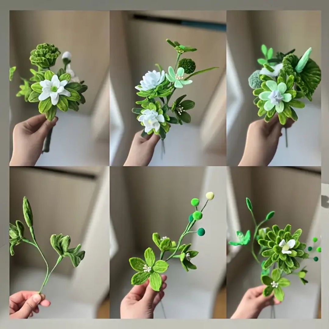 Tender Green Plain Pipe Cleaner for Craft and Bouquet l Pack of 100Pc