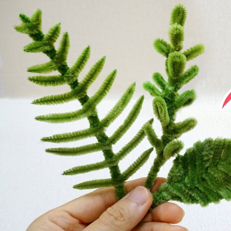 Light Olive Green Plain Pipe Cleaner for Craft and Bouquet l Pack of 100Pc