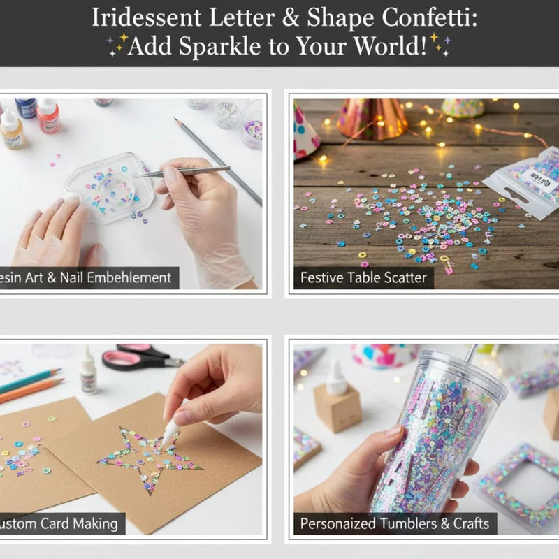 Colorful Capital Alphabet Resin Charms | 5mm 10g Pack