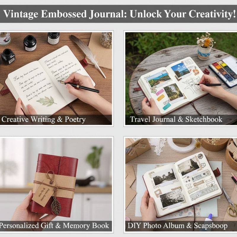 Premium Leather Journal Diary | 14.5 x 10.5cm | Pack of 1