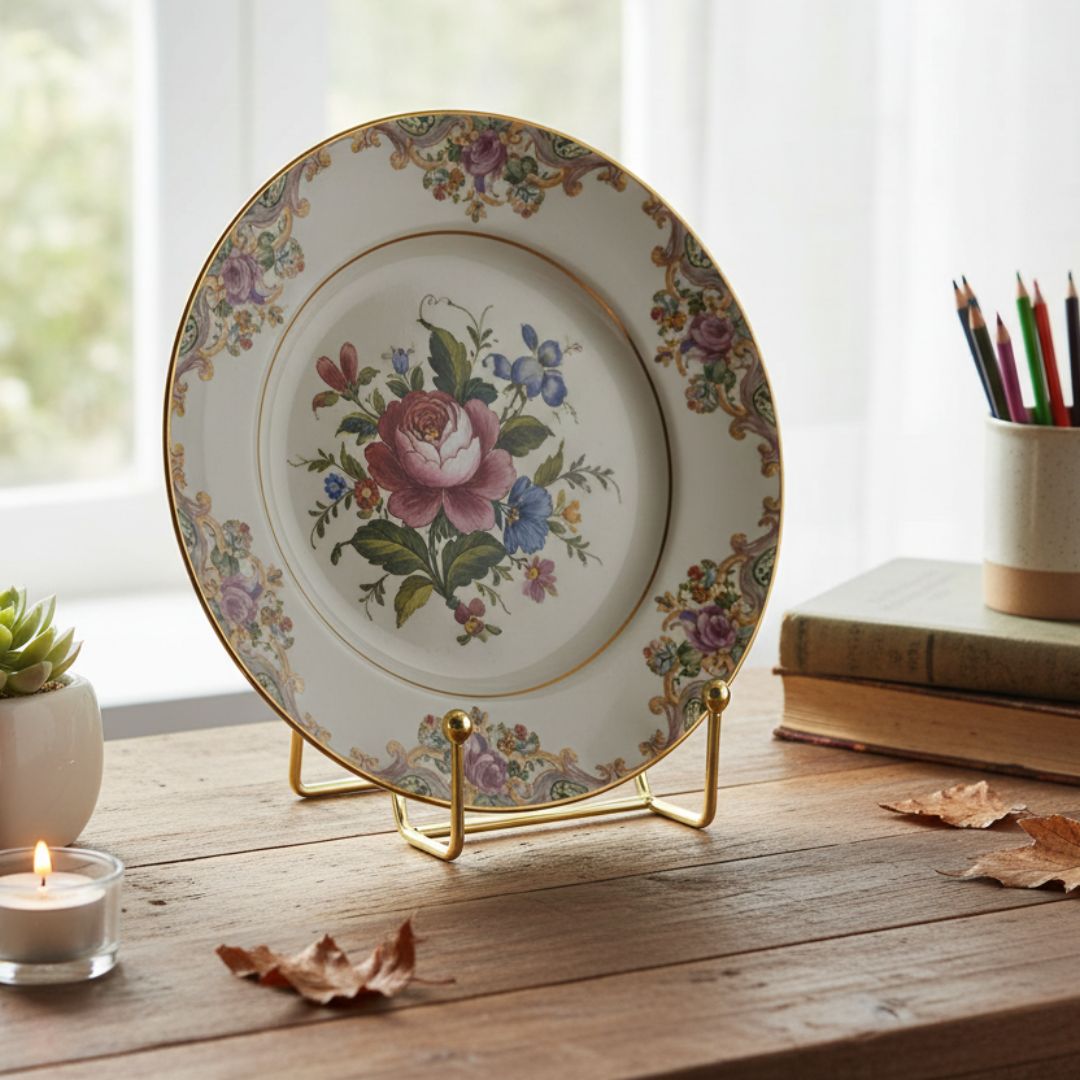 Xaa6G Easel & Frame Holder for frames Display Stand Iron Gold 6 Inch