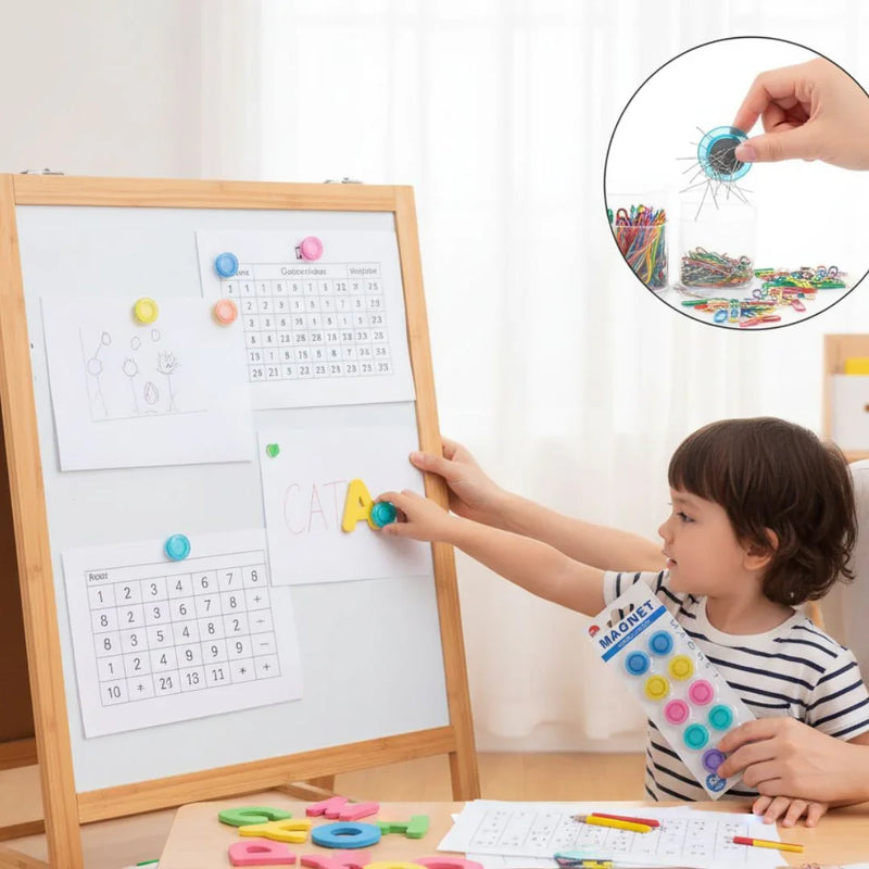 Colorful Round Magnets 20mm | 10 Piece Pack