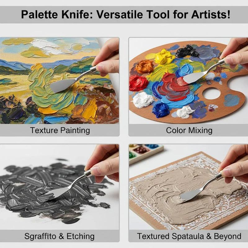 Versatile Single Palette Knife for Painting & Texture Work