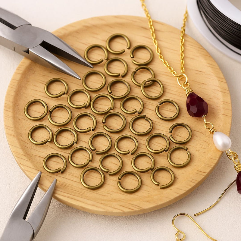 Copper Tone Stainless Steel Jump Rings 10mm | Approx. 20g Pack