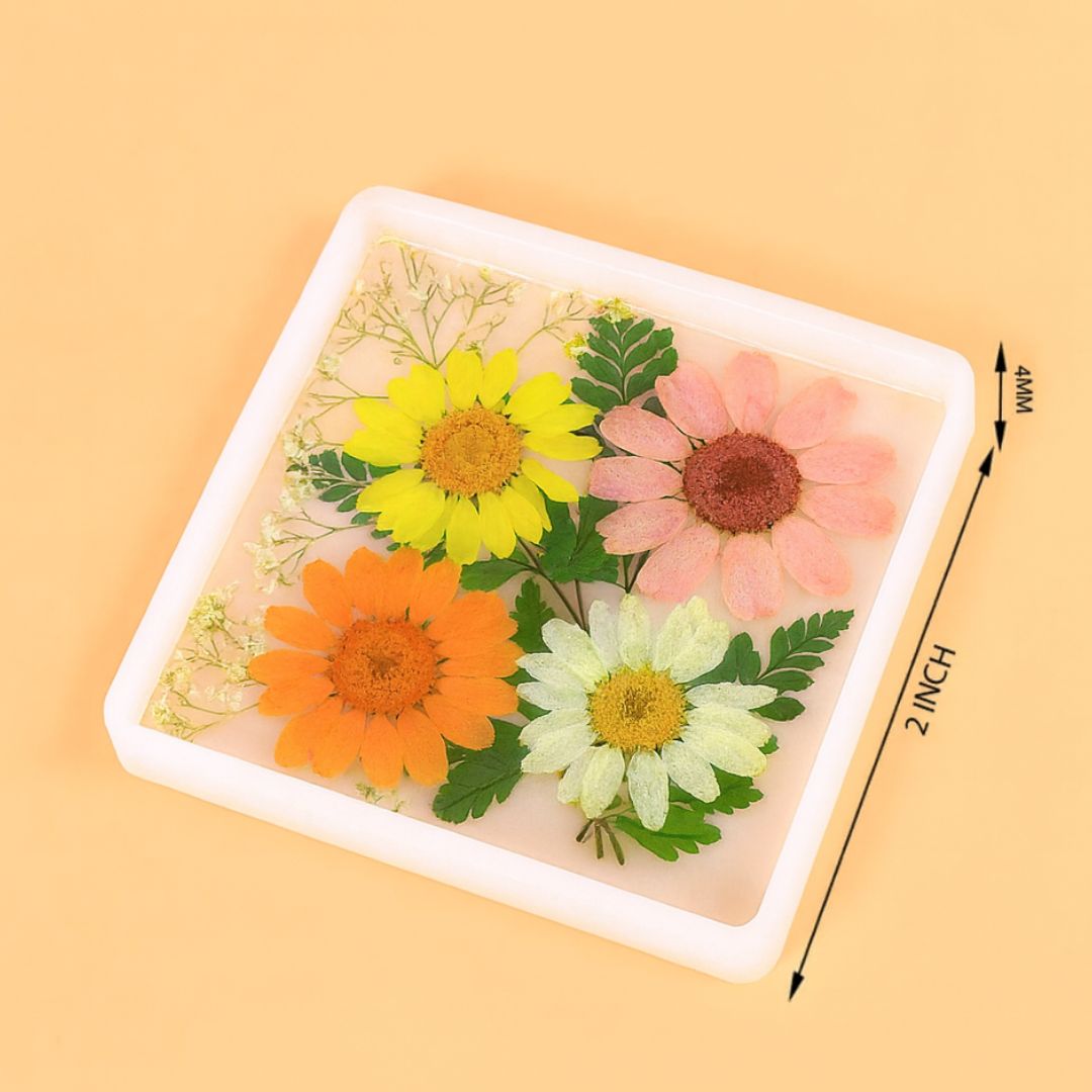 Silicone Mould for Resin | 2-Inch Square (RM156B)