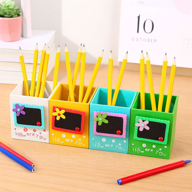 Colorful Wooden Clip with Pen Holder | Desk Organizer Clip