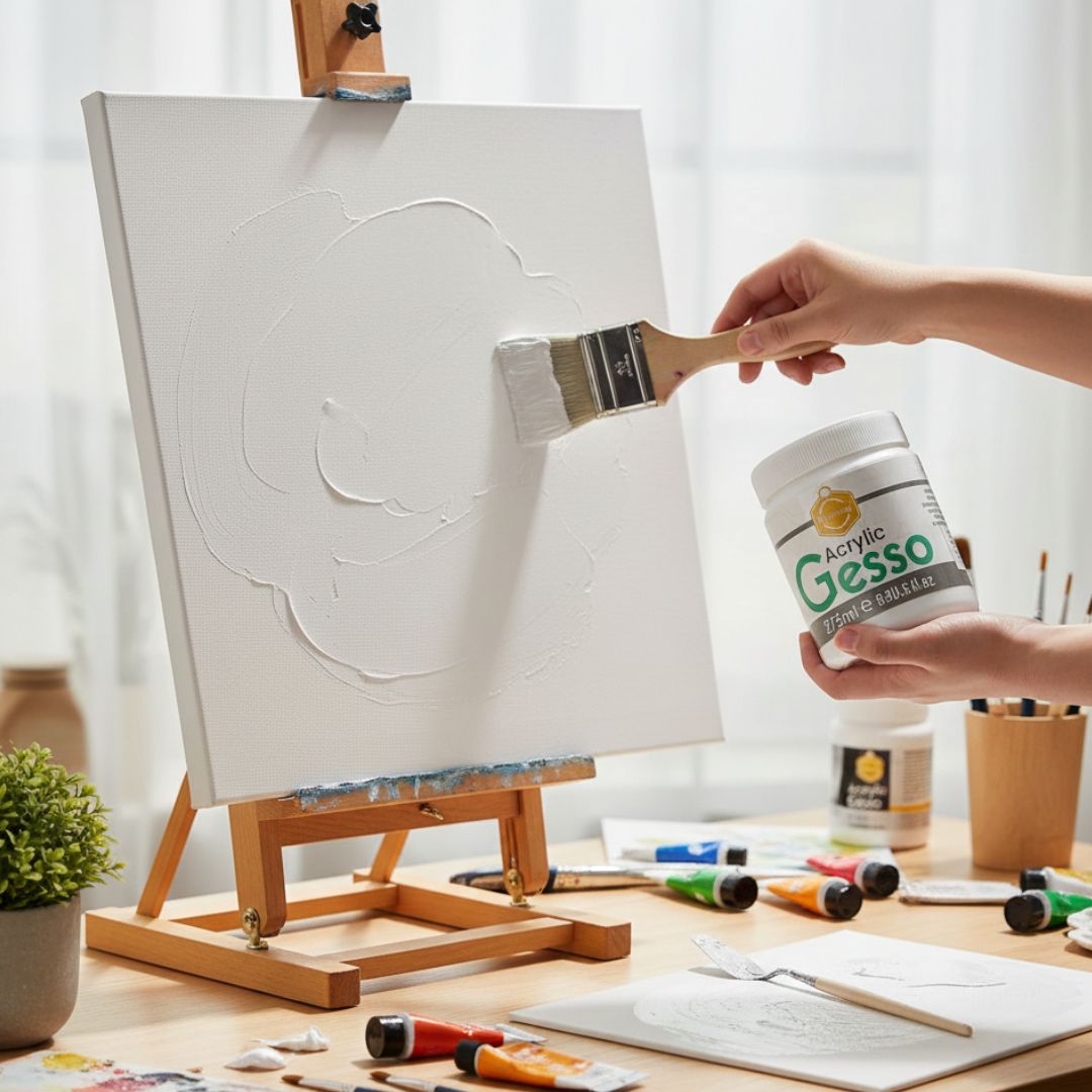 MG Traders Resin Art & Supplies Acrylic Gesso White 275Ml Ge275W