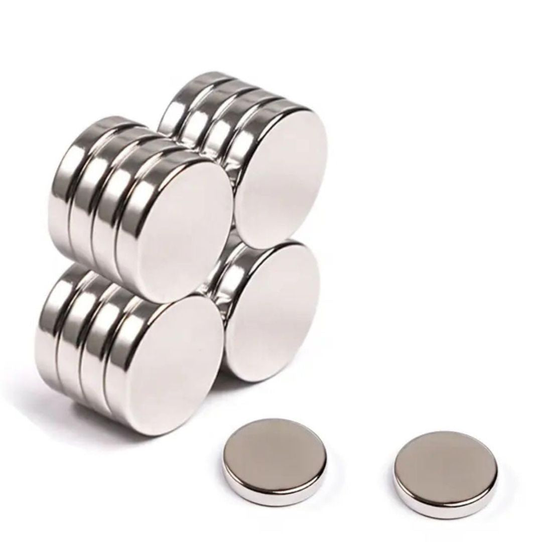 Round Steel Magnets 15mm x 1.5mm | 50 Piece Pack