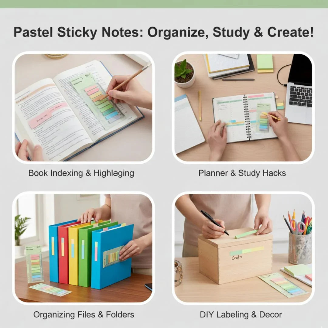 Sticky Notes 10 Color 11x44mm Colour Note Set 9(pack of 1)