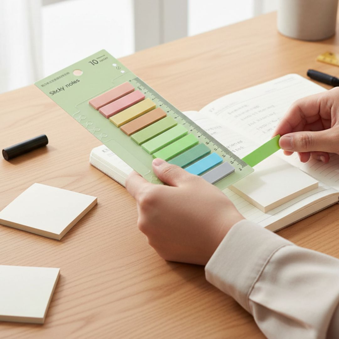Sticky Notes 10 Color 11x44mm Colour Note Set