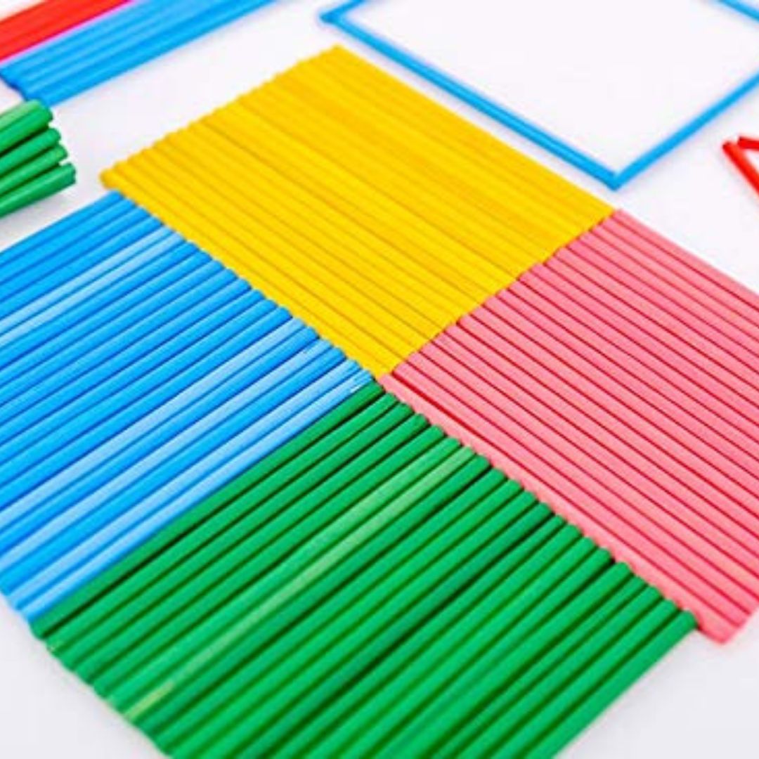 MG Traders Craft Sticks Wood Round 100 Stick Color 8Cmx5Mm (Wrc100)