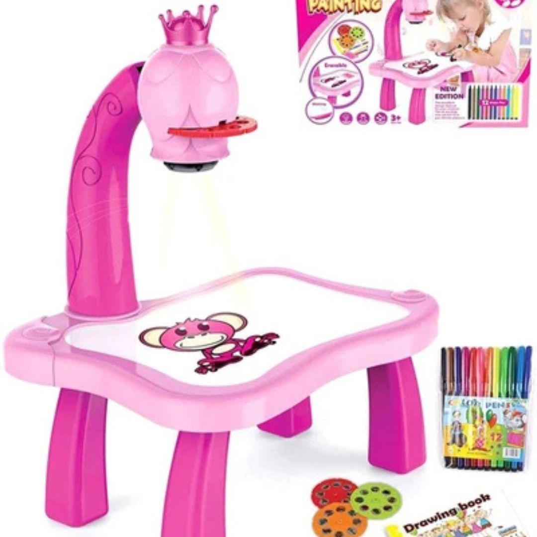 Kids Projector Drawing Table Set | Unicorn Learning Toy (1 pcs)