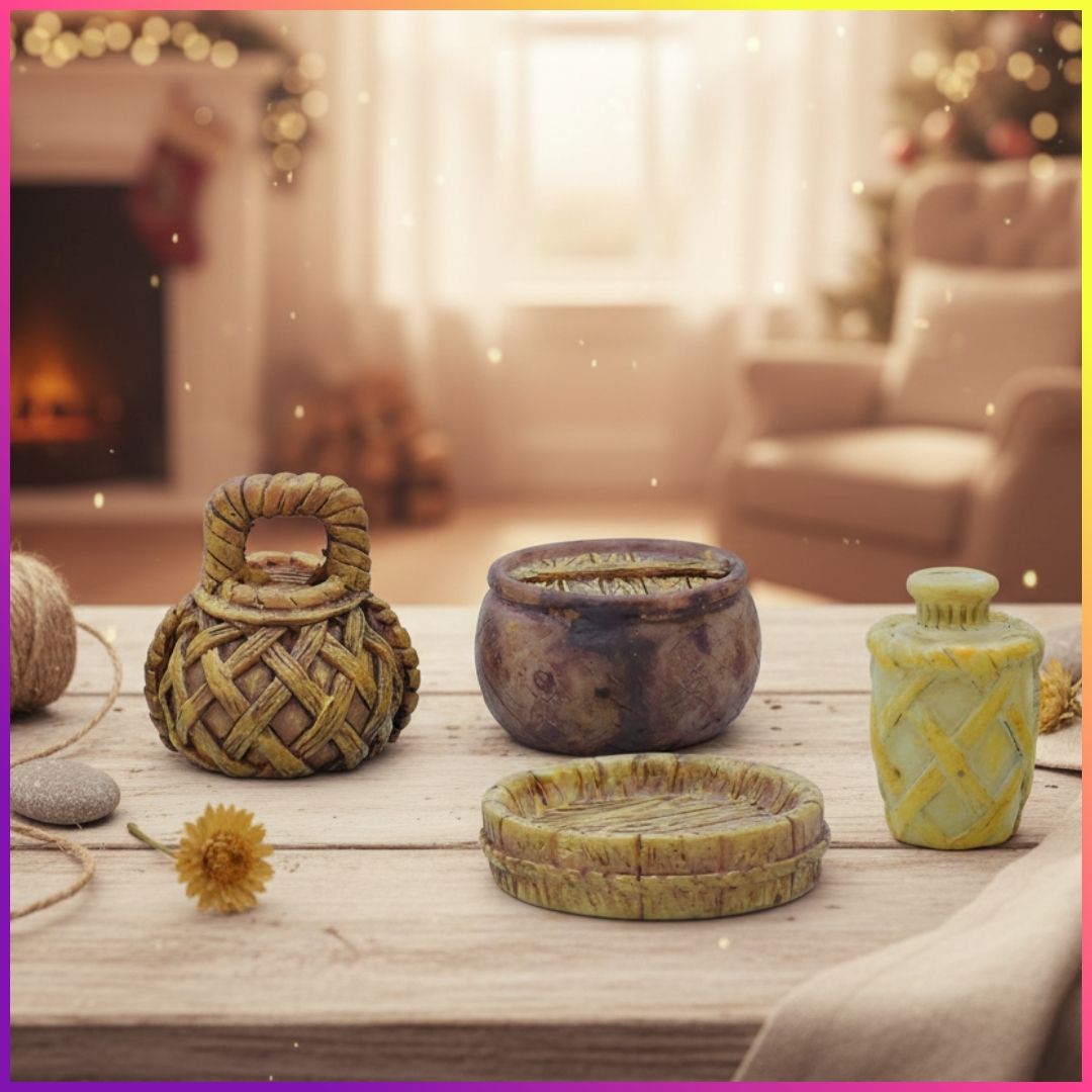 Miniature Model Vintage Home Accessories 4 Pcs