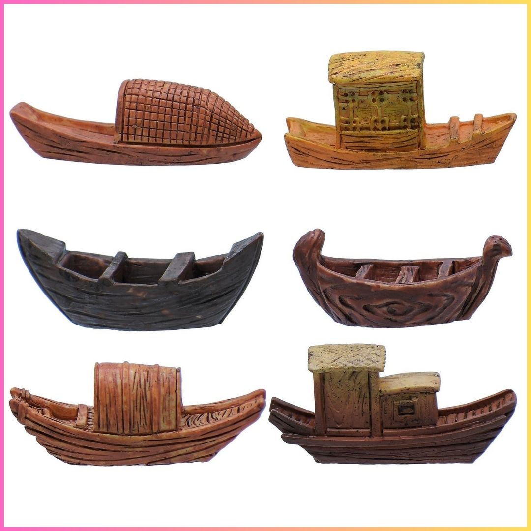 Miniature Model Boat 6 Pcs Set