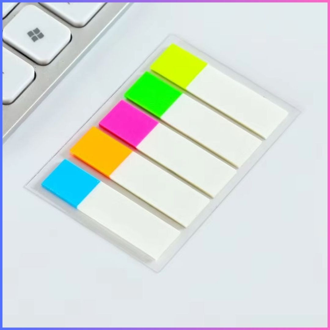 Sticky Notes 12x45mm 5 Colour 2 Shade | (1 pack)