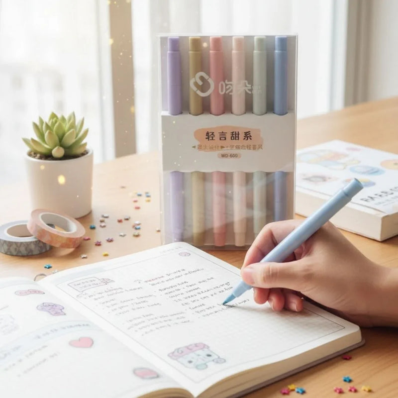 (Buy 1 Get 1 Free) Pastel Highlighter for readers & Students | Dual Tip | Long lasting markers | Fade Proof