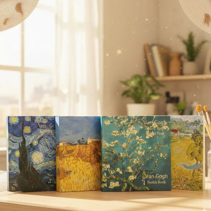 Van Gogh Square Sketchbook l 8.3x 8.3 l Pack of 1
