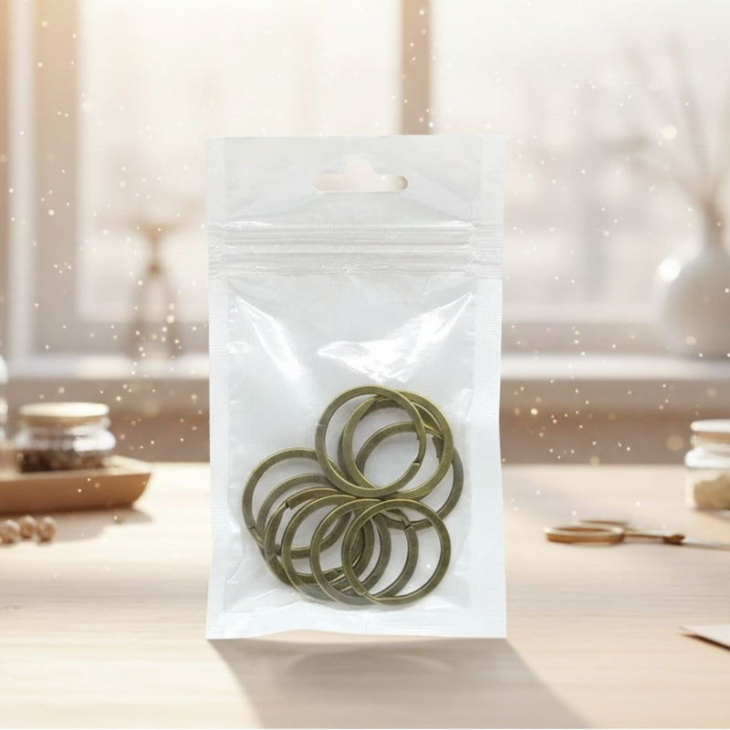 Copper Key Ring Pack | 2x30mm 10 Pcs (KR10C)