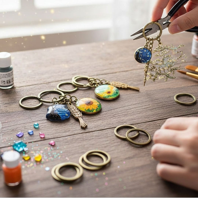 Copper Key Ring Pack | 2x30mm 10 Pcs (KR10C)