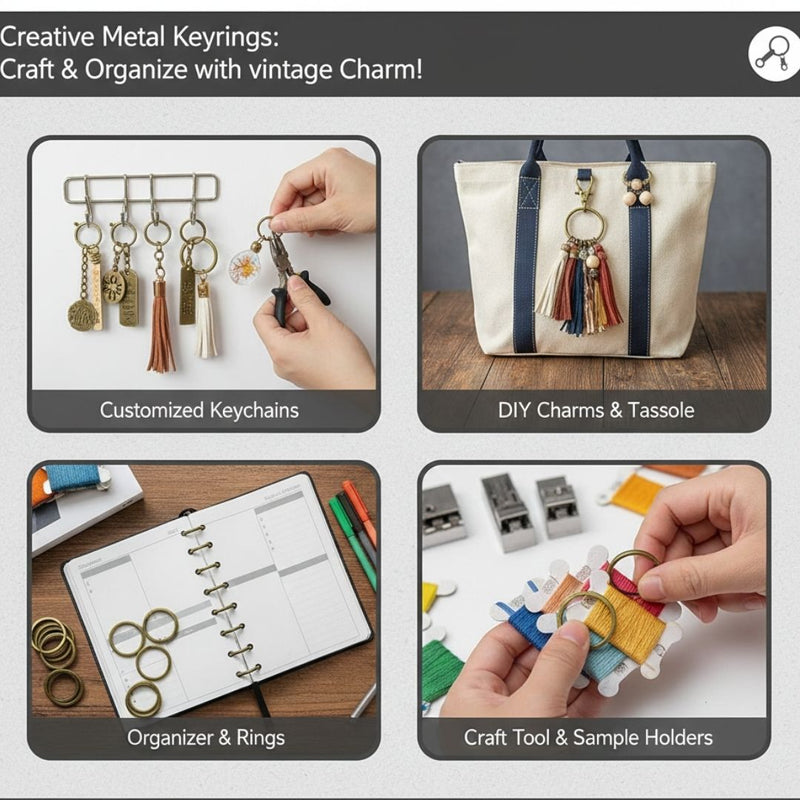 Copper Key Ring Pack | 2x30mm 10 Pcs (KR10C)