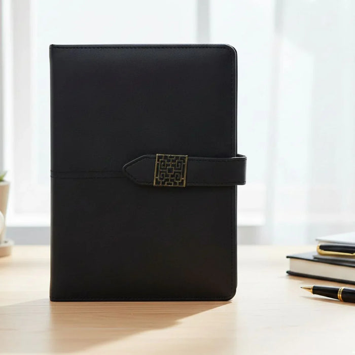 Premium A5 Business Diary Black l Ruled l  Pack of 1