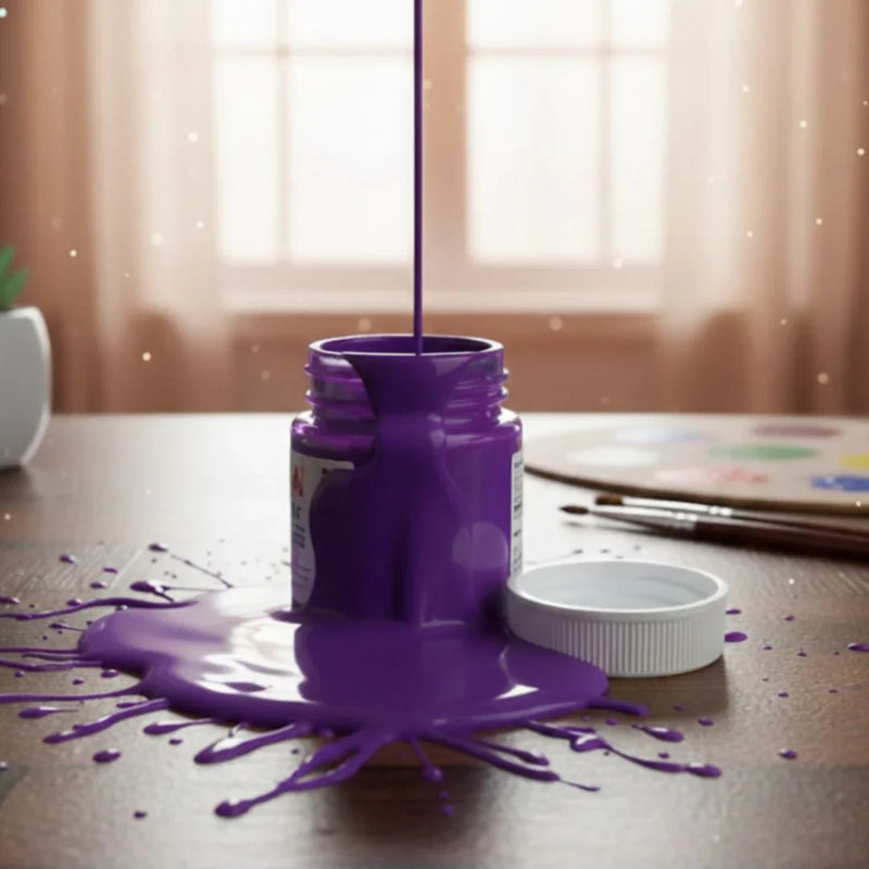 Camel Acrylic Colour Purple | 15 ml (pack of 1)