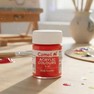 Scarlet acrylic colour l 393 l 15ml