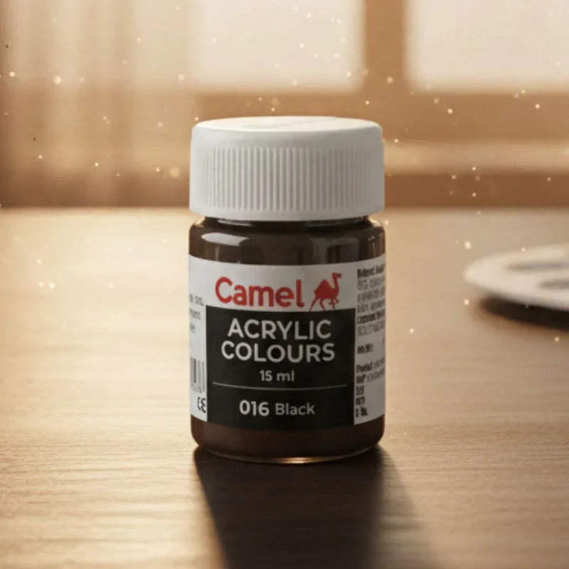 Black acrylic colour l 016 l 15ml