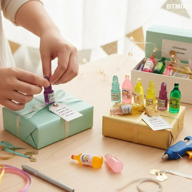 Miniature Craft Bottles - 10 Piece Set (Compact & Versatile)