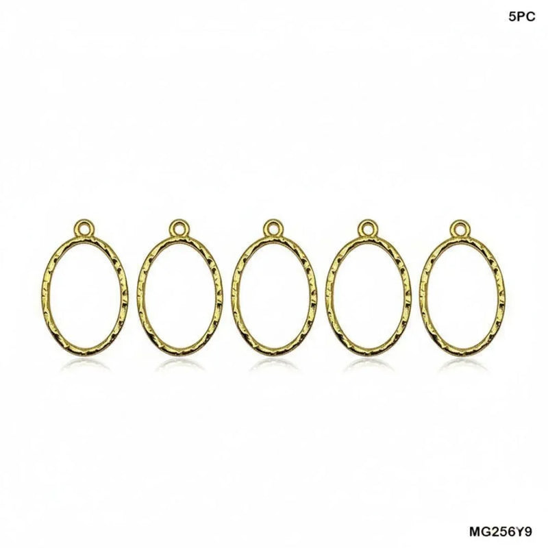 Gold Oval Bezel Blanks for Jewelry & Resin (5 Pieces)