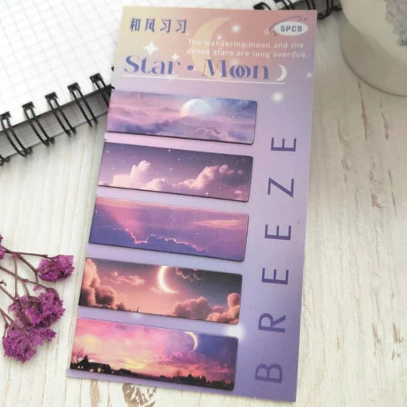Magnetic Bookmarks Breeze Mix Colour l Pack of 1 contains 5 bookmarks