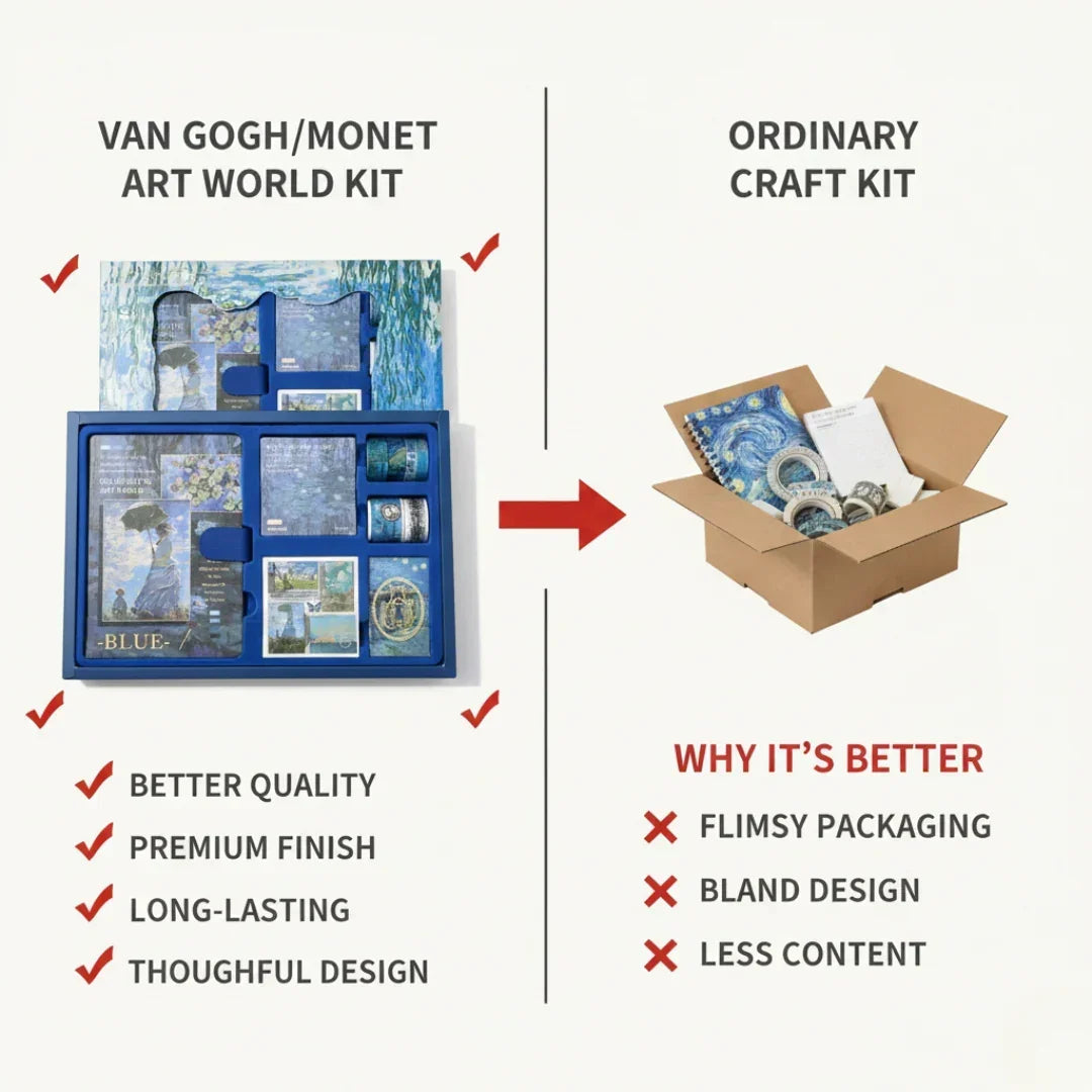 Van Gogh Jumbo journaling kit for 2026 with diary, stickers & bookmark