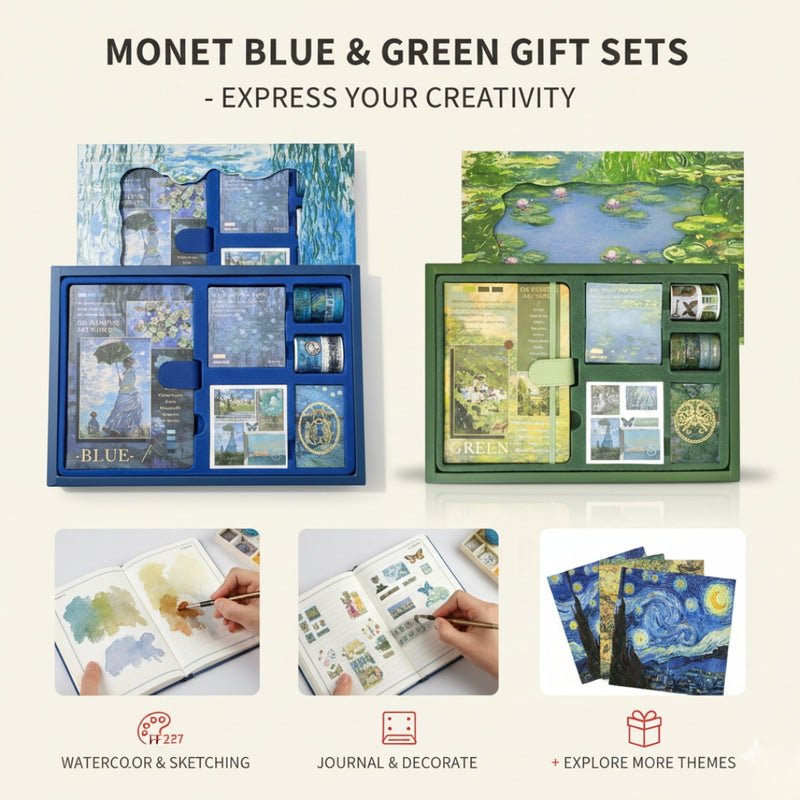 Van Gogh Jumbo journaling kit for 2026 with diary, stickers & bookmark, kq-22531-1mg