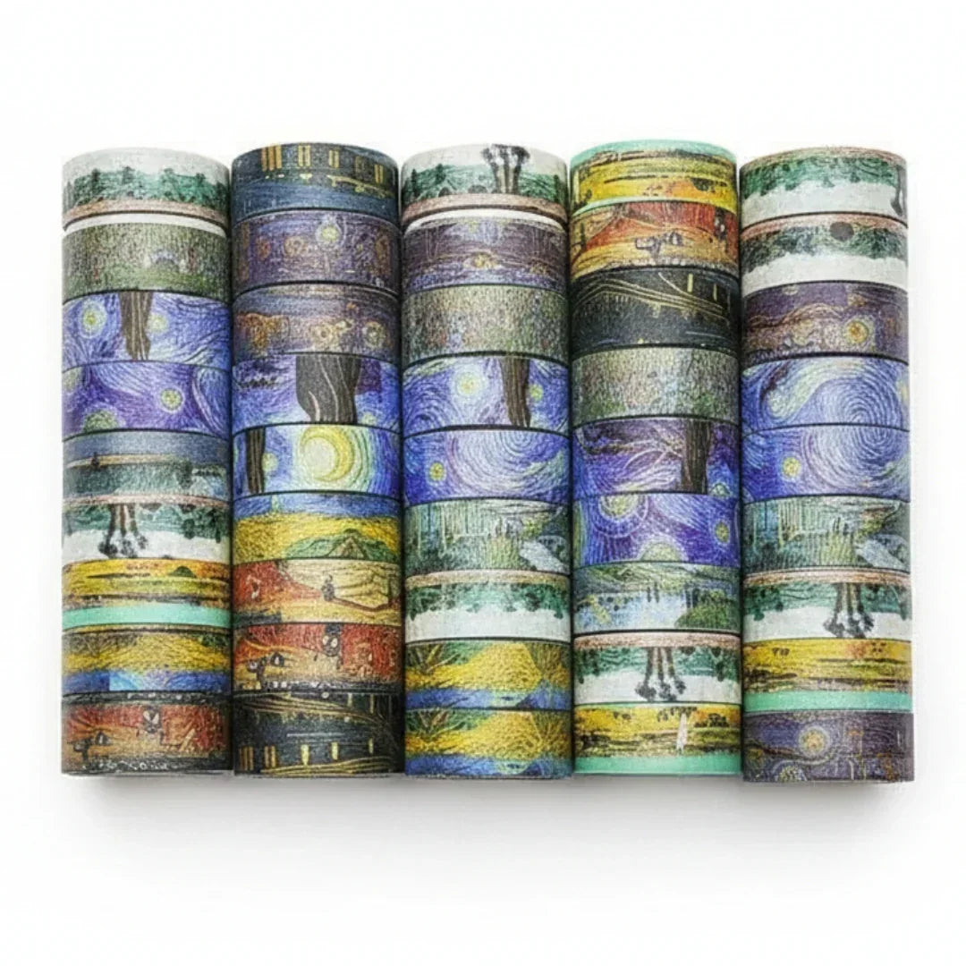 Van Gogh Theme Washi tapes I Combo pack of 60 Tapes