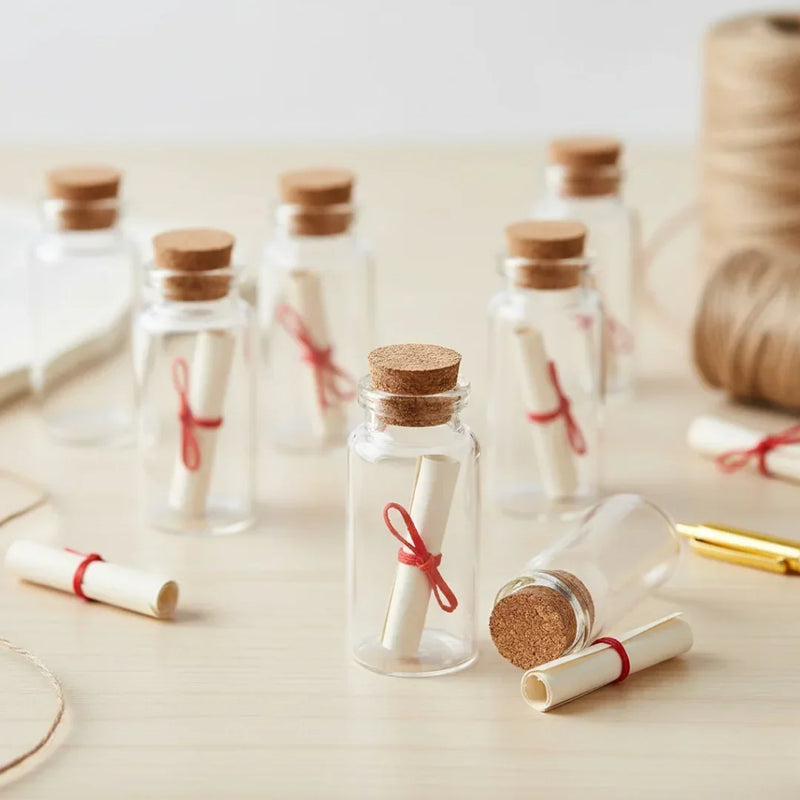 Message Glass Bottle (Gb2240) 22X40Mm Cc 12Pcs (Contain 1 Unit)