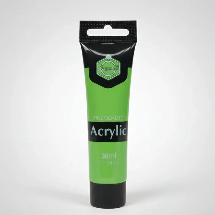 Pastel Neon Green Acrylic Paint (36ml) - Vibrant Art Colour (pack of 1 )