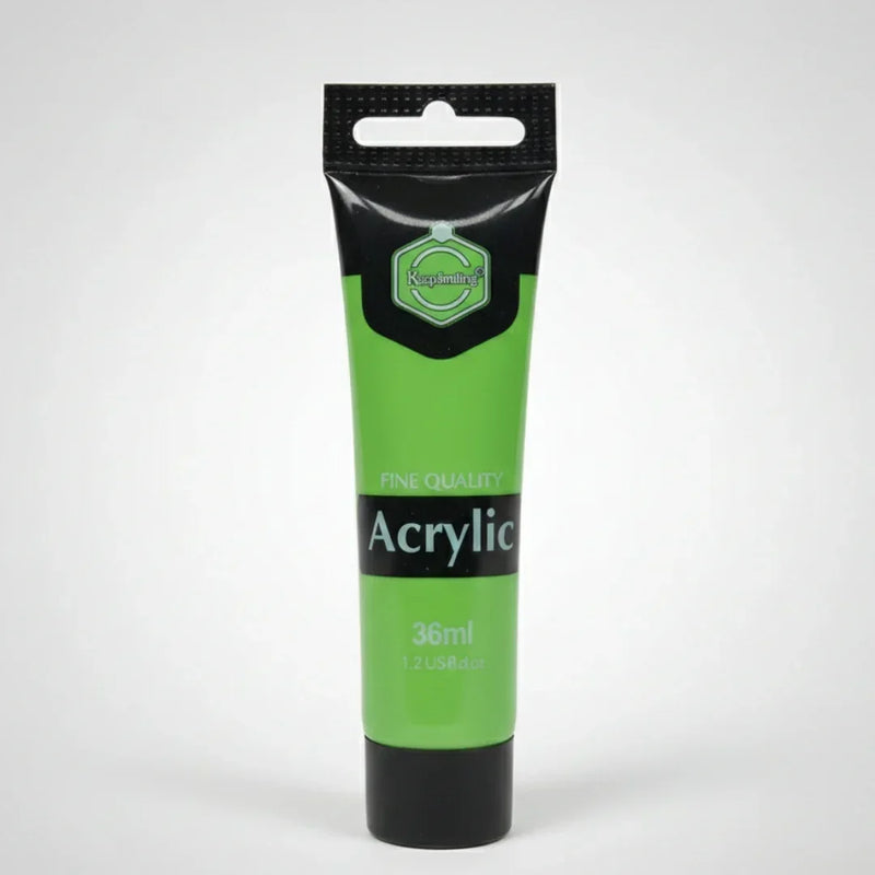 Pastel Neon Green Acrylic Paint (36ml) - Vibrant Art Colour (pack of 1 )