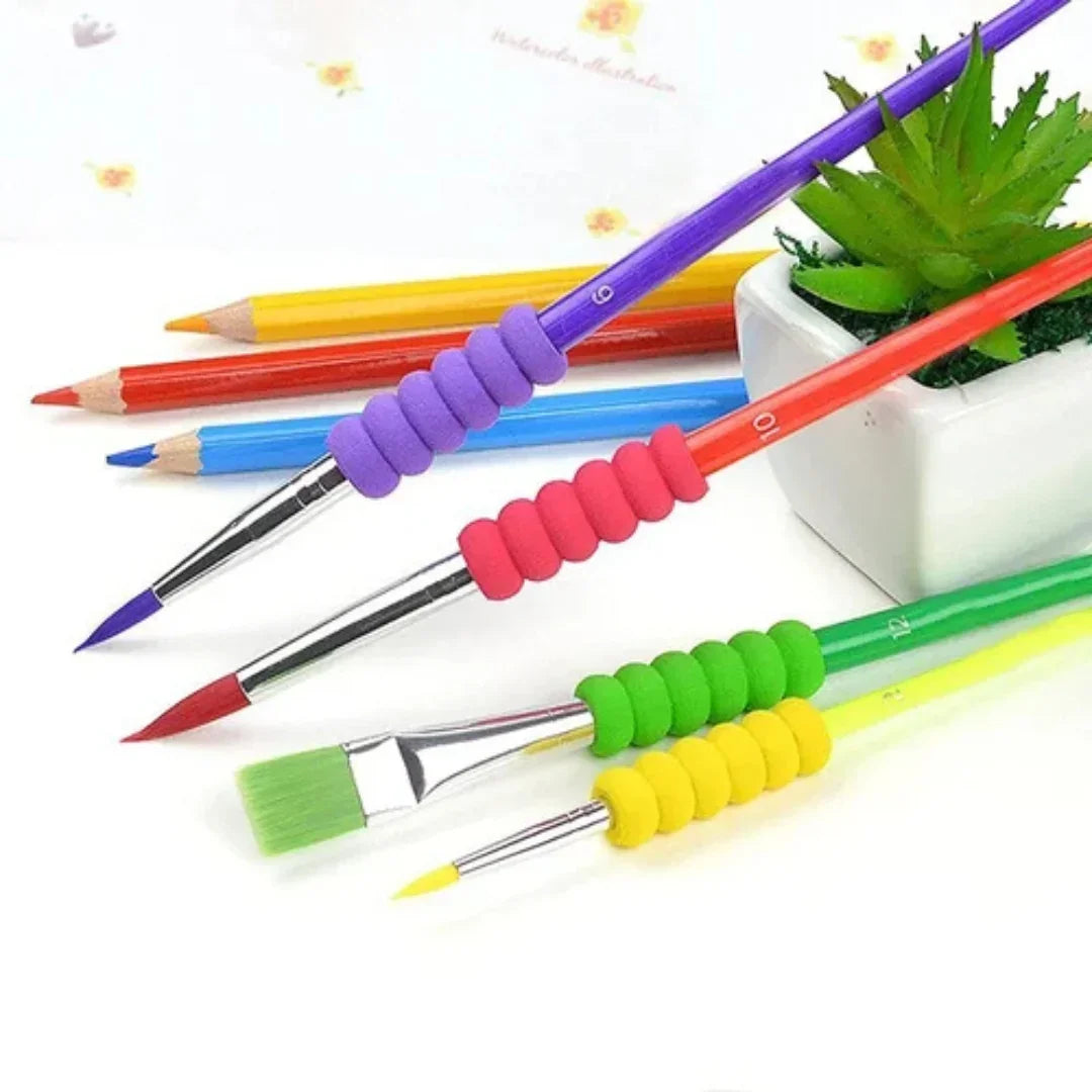 Versatile Paint Brush Set  for Acrylics, Oils & More 4Pcs (pack of 1)