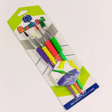 Versatile Paint Brush Set  for Acrylics, Oils & More 4Pcs (pack of 1)