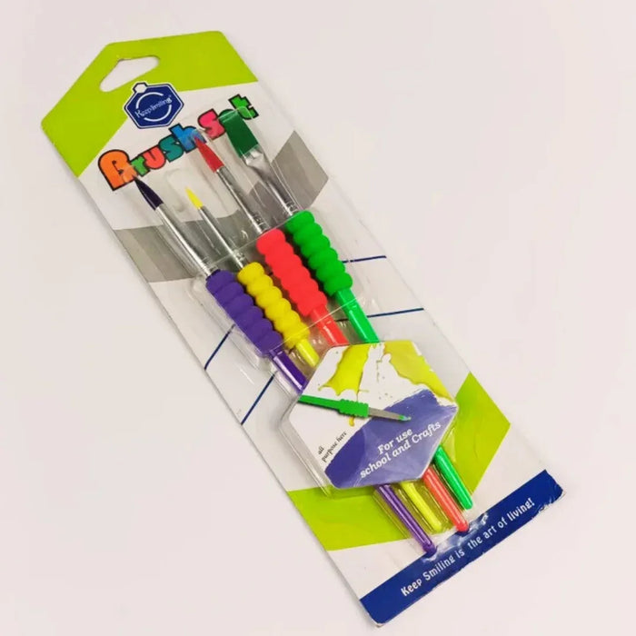 Versatile Paint Brush Set  for Acrylics, Oils & More 4Pcs (pack of 1)