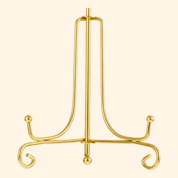 Gold Easel & Frame Holder for Stand Iron (6 Inch) Pack of 1