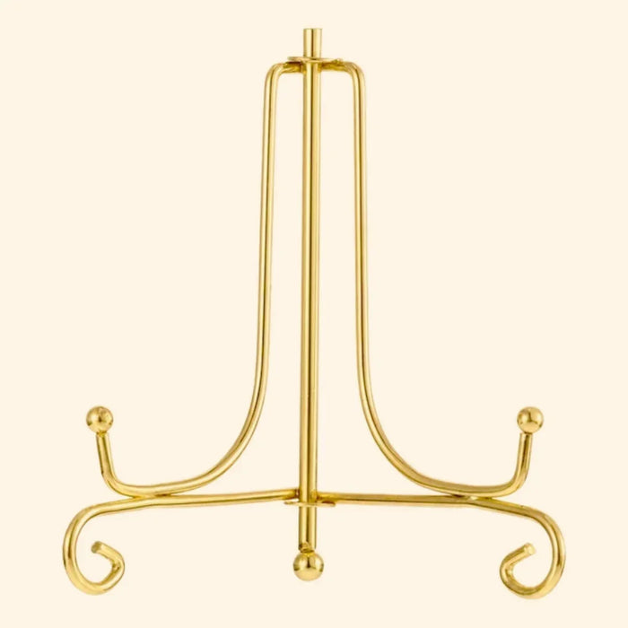 Gold Easel & Frame Holder for Stand Iron (6 Inch) Pack of 1