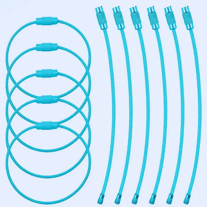 Round Sb 5Pc Keychain Clasp Lock Small (pack of 1)