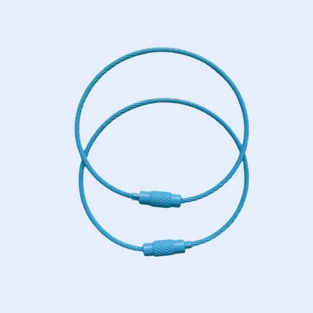 Round Sb 5Pc Keychain Clasp Lock Small (pack of 1)