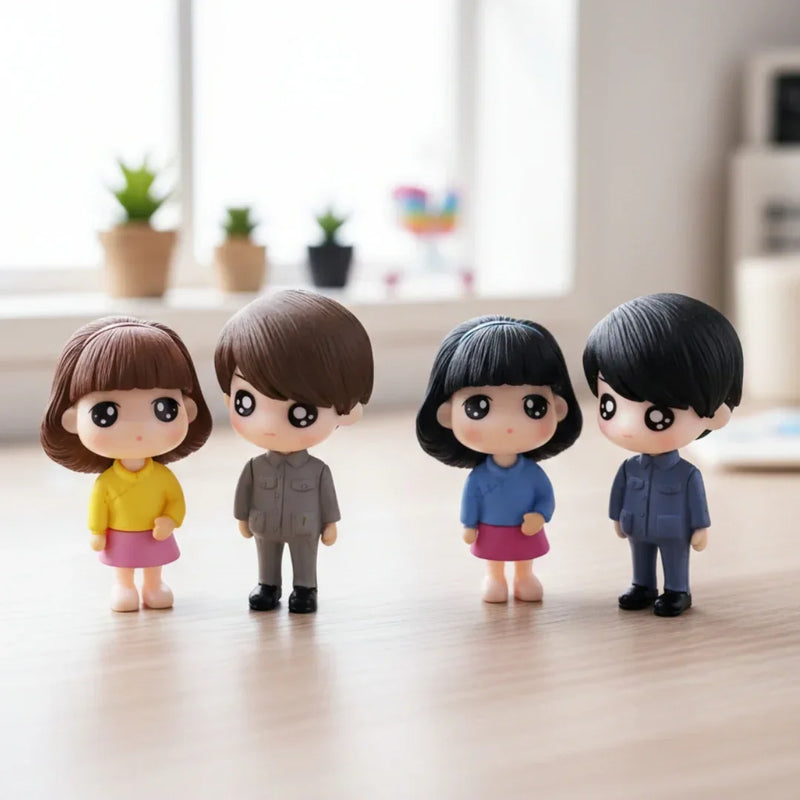 Miniatures Models  Mini Couple Cute Boy & Girl (2pcs) Pack of 1