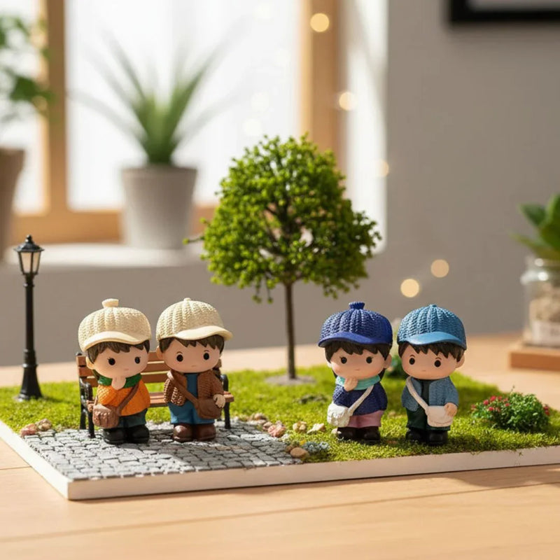 Miniature Model Winter Outfit Couple (2pc) Pack of 1